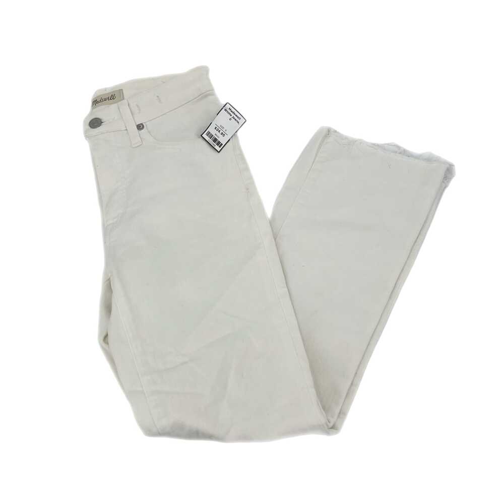 Madewell White Straight Leg Jeans Low Rise | Womens 0